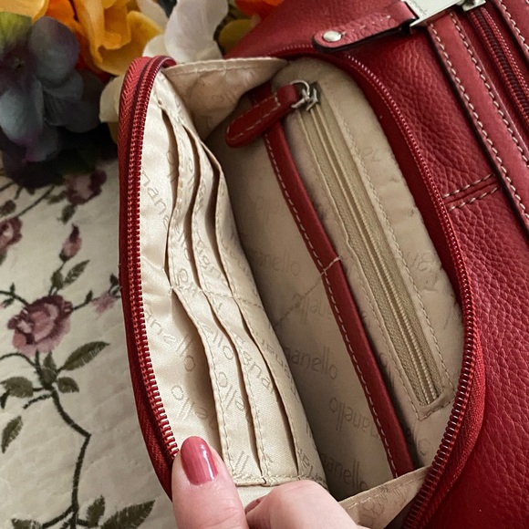 Tignanello Red Crossbody Bag - Picture 5 of 11